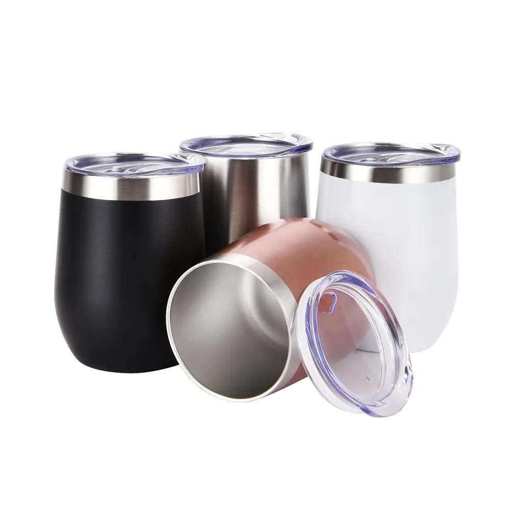 

Promotional 12oz Wine Metal Cup Insulated Tumbler Thermos, Customized colors acceptable