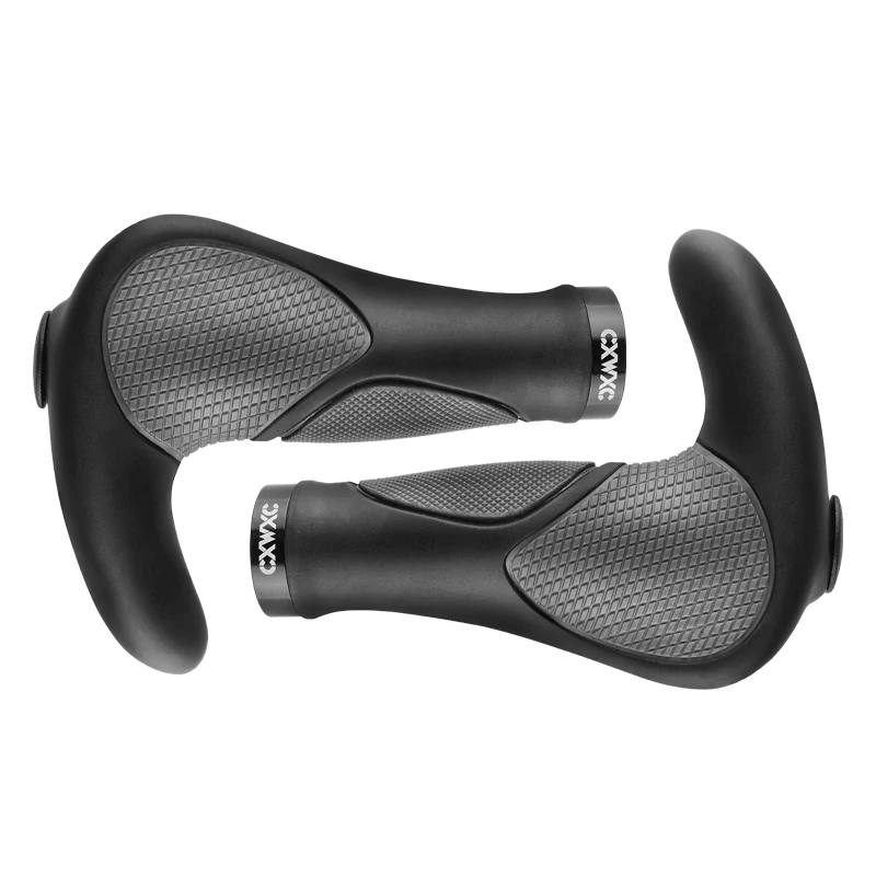 

MTB Bicycle Rubber Bike Handlebar Grip Bar End Cap Cycling Mountain Bike Grips Ergonomic Bicycle Handle Grips