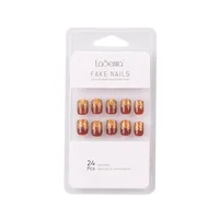 

Different Size Short Press on False Nails Full Cover Square Nail Art Finger Nails With Package Box