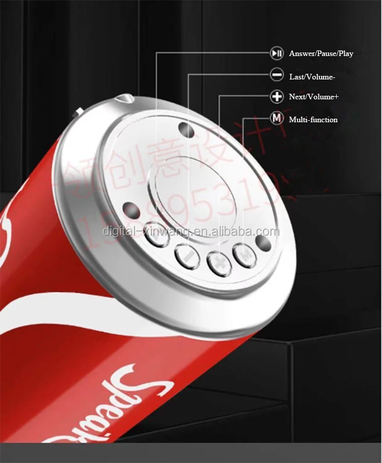 best selling can Pepsi subwoofer with high acoustic unique for Coco Cola speaker - ANKUX.COM