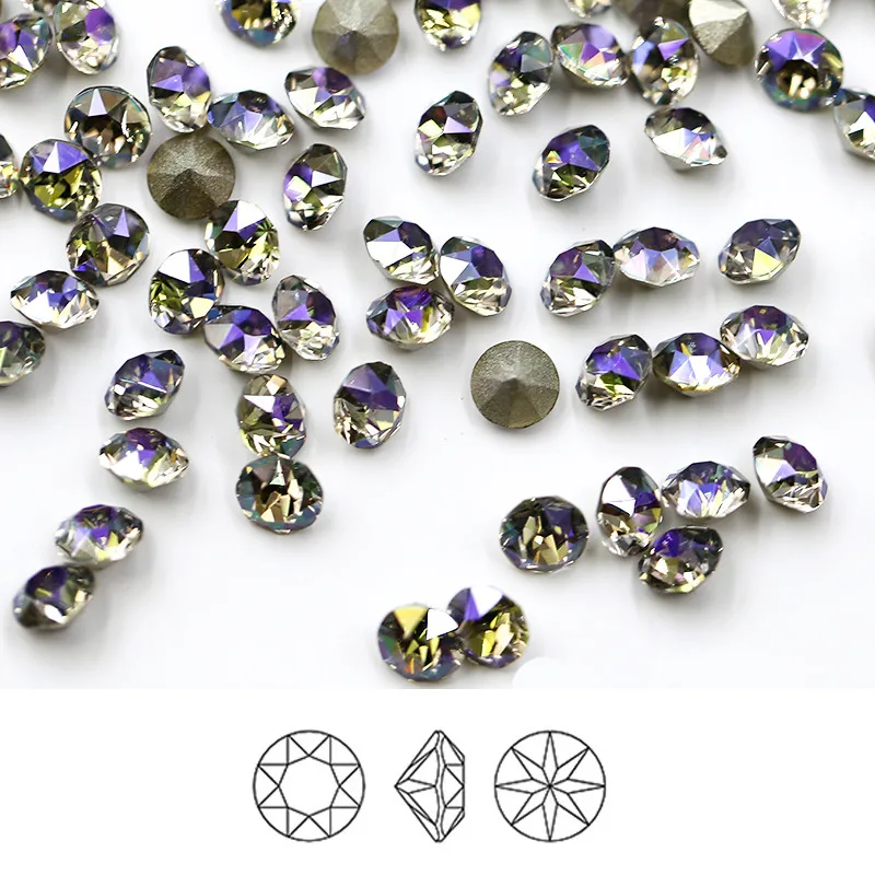 

Paso Sico 4mm 5mm 6mm 7mm 8mm 10mm Round 5mm crystal point back rhinestones for Clothing Nail Art Decoration
