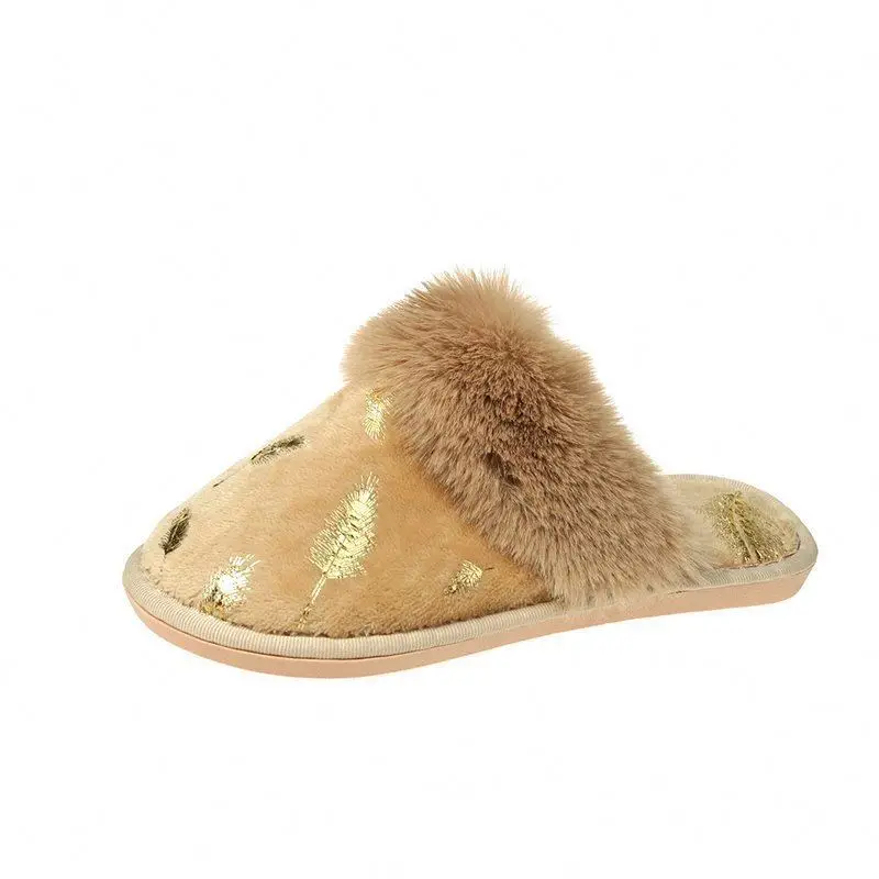 

Best selling new trendy summer flat winter ladies fluffy slippers bedroom women house fur slides, Red,black,grey,purple,gold