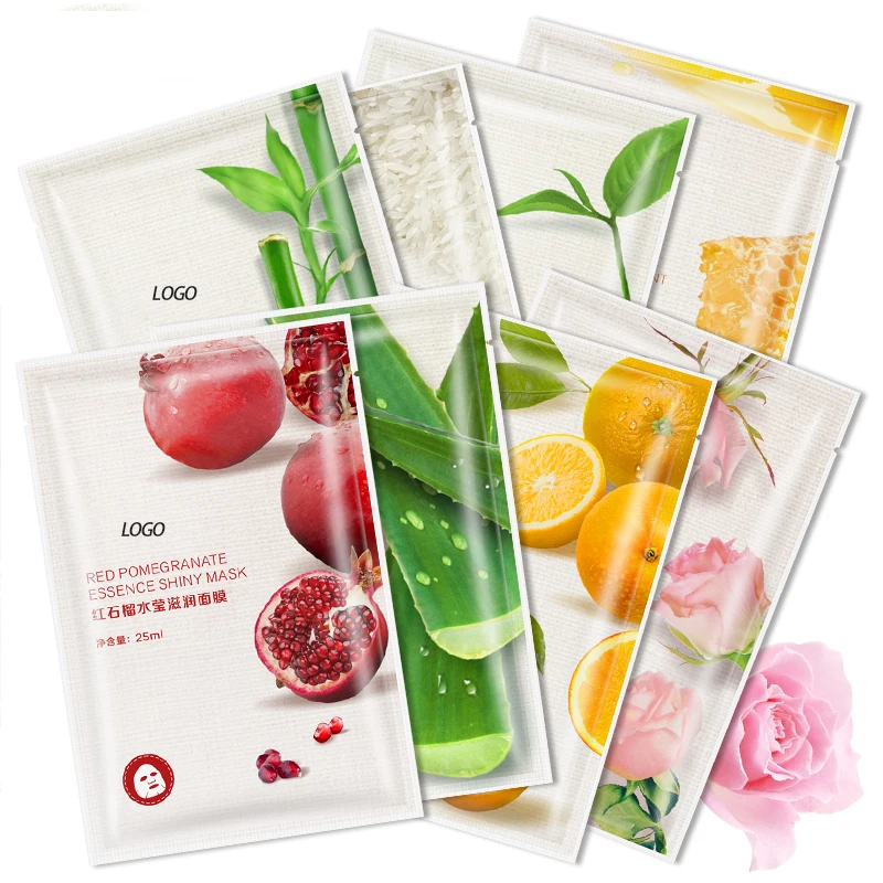 

Face Beauty Fruit Skin Care Sheet With High Quality Custom Private Label Whitening Moisturizing Facial Mask