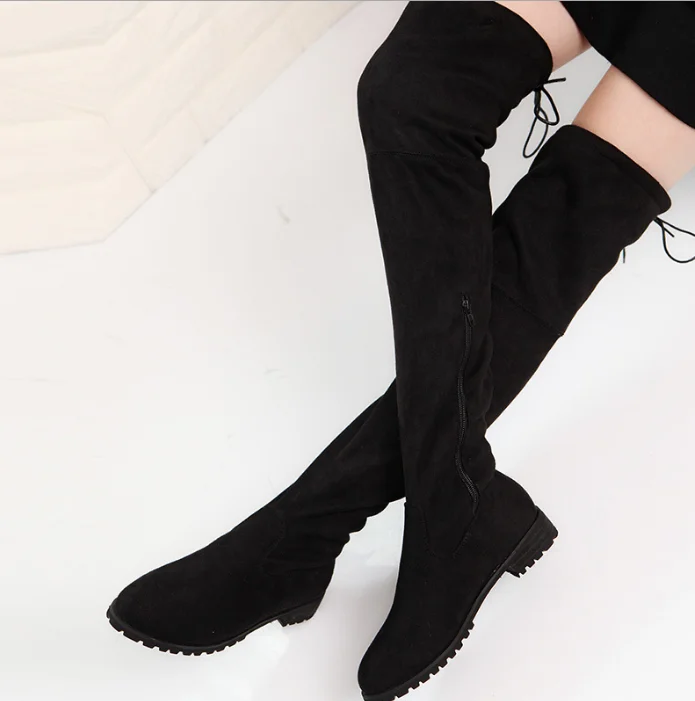 

Sexy Over The Knee Boots Women Female Women Shoes Suede Long Women Boots Winter Fashion Thigh High Boots Winter Shoes Plus Size