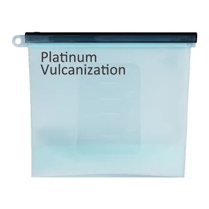 Image of Wholesale Durable Sandwich Fruit Silicone Ziplock Bags Reusable Food Storage Bag