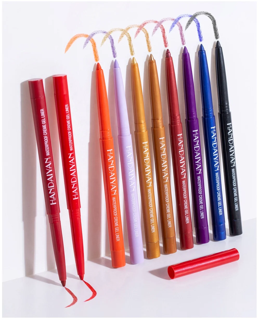 

2022 Wholesale Waterproof Makeup Custom Plain Colorful Black Eye Liner Liquid Liner Pen Colorful Neon Resale Pencil Eyeline