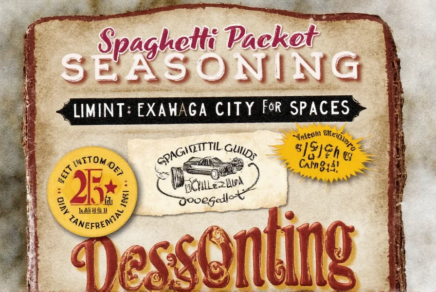 spaghetti packet seasoning a flavorful guide for spice lovers