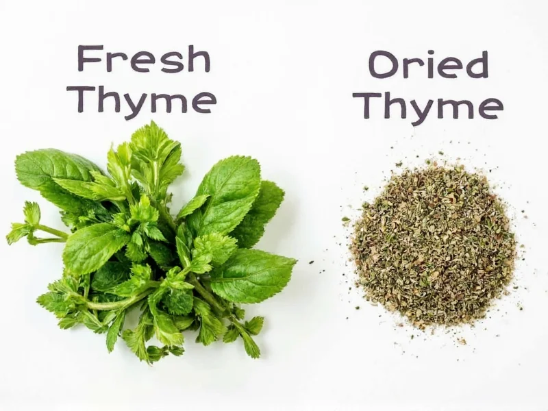 Fresh Thyme vs Dried Thyme: Complete Flavor Guide