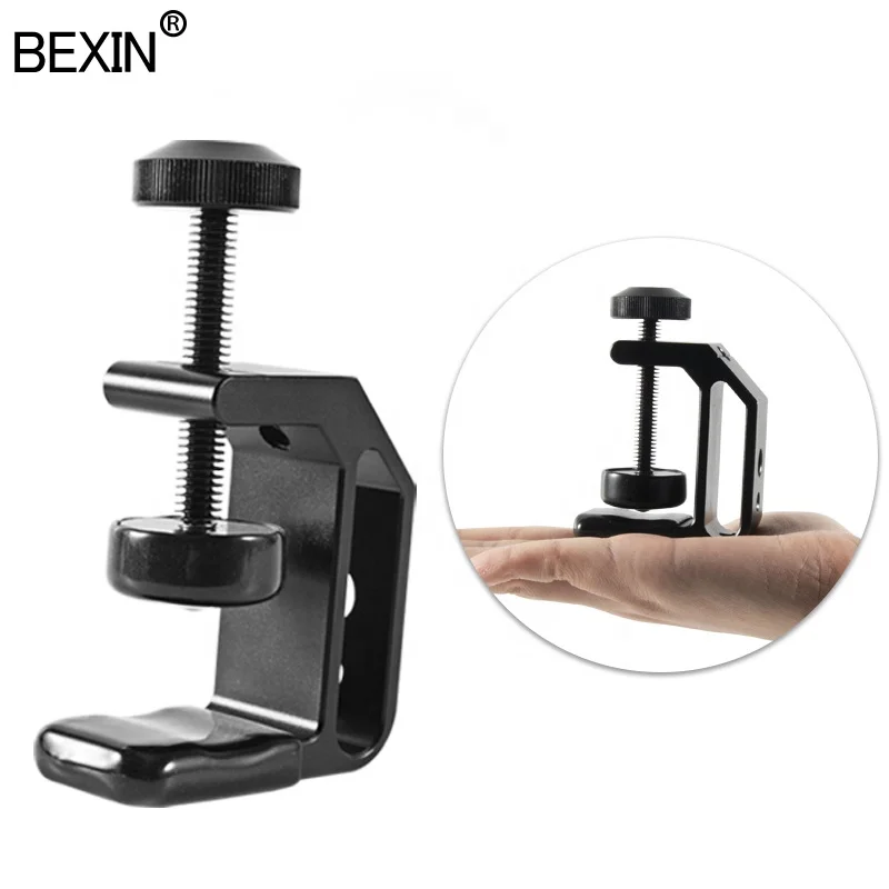 

BEXIN professional DSLR video photo camera 360 degree rotate panorama photography ball head tripod quick release adapter clamp, Black