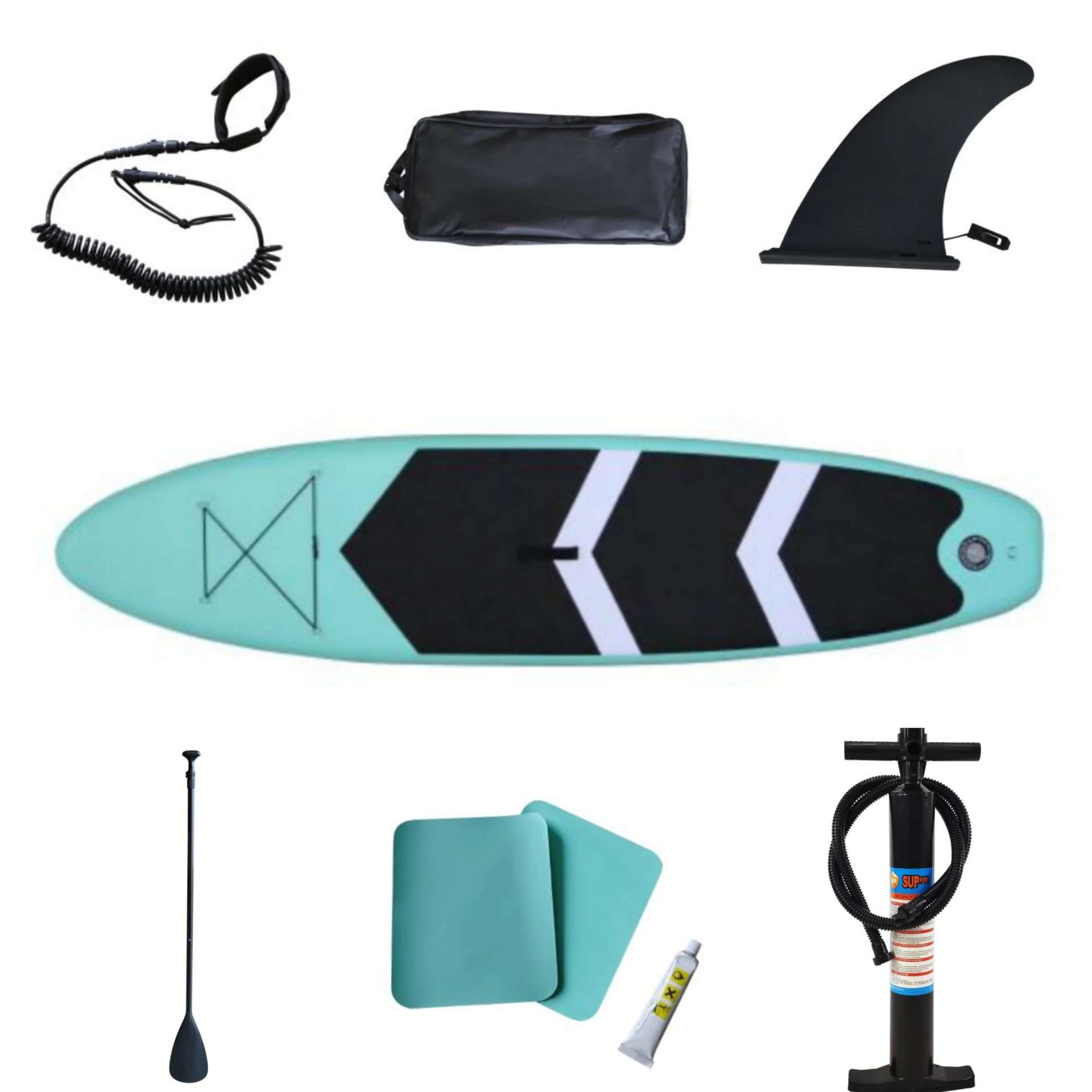 

2021 Hot Sale Sup Boards Fiberglass Sup Inflatable Fishing Board, Mint green