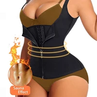 

zipper latex Waist Trimmer loss weight corset women sweat suit slimming belt Body Shaper corset