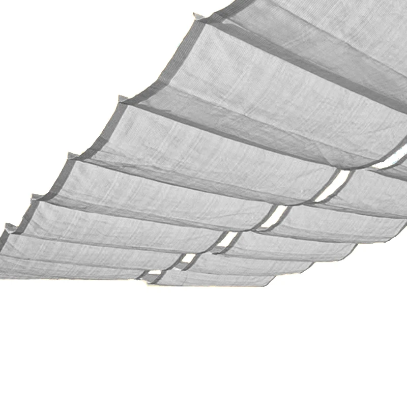 95% Grey Shading HDPE UV Block Home Garden Telescopic Wave Sun Shade Net Swimming Pool Pergola Canopy Tent Sun Cover