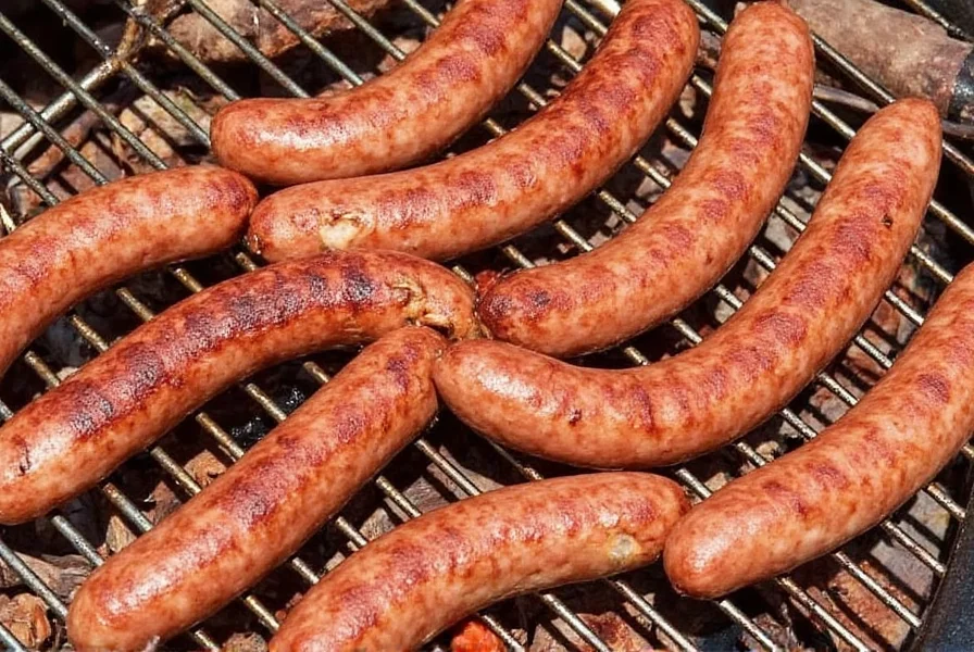 Grilled sausage platter with sides
