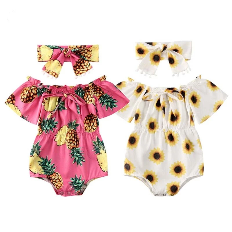 

High Quality Short Sleeved rompers Baby Bodysuit Set Import Baby Clothes From China, Photo style