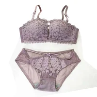 

Professional Manufacturer High End Lady Plus Size Lace Bra And Panty Underwear Set