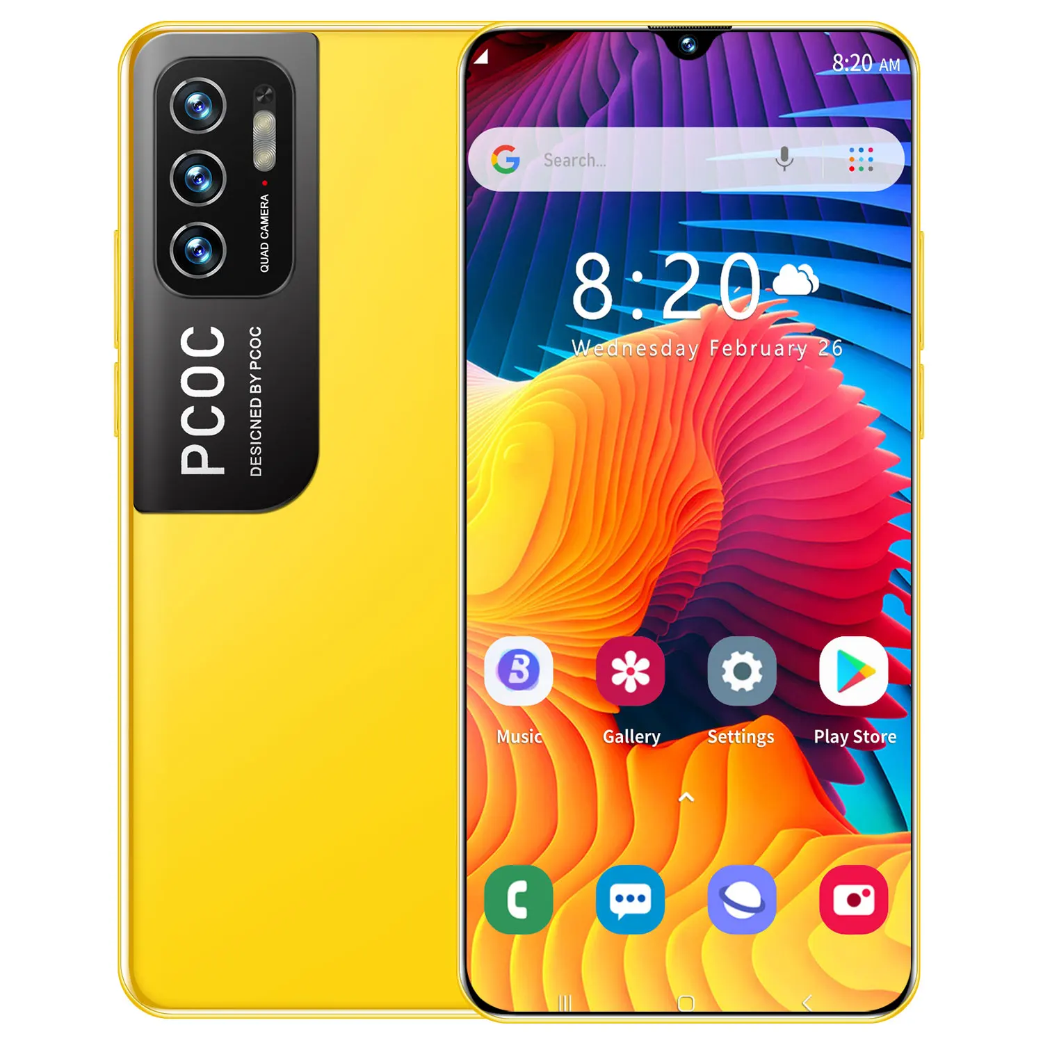 

M3 Pro 5G original brand new smartphone12+512GB RAM 6.5 inches support dual SIM face unlock Android phone, Black yellow green