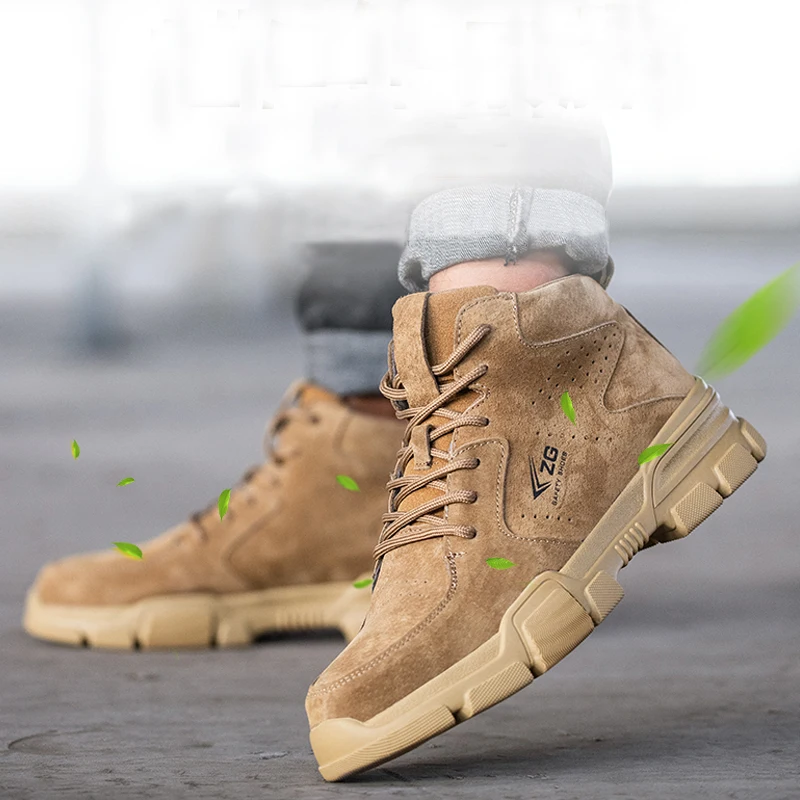 

SAFETYLEADERS Newest outdoor men's boots 6" breathable safety men composite work with Best Prices
