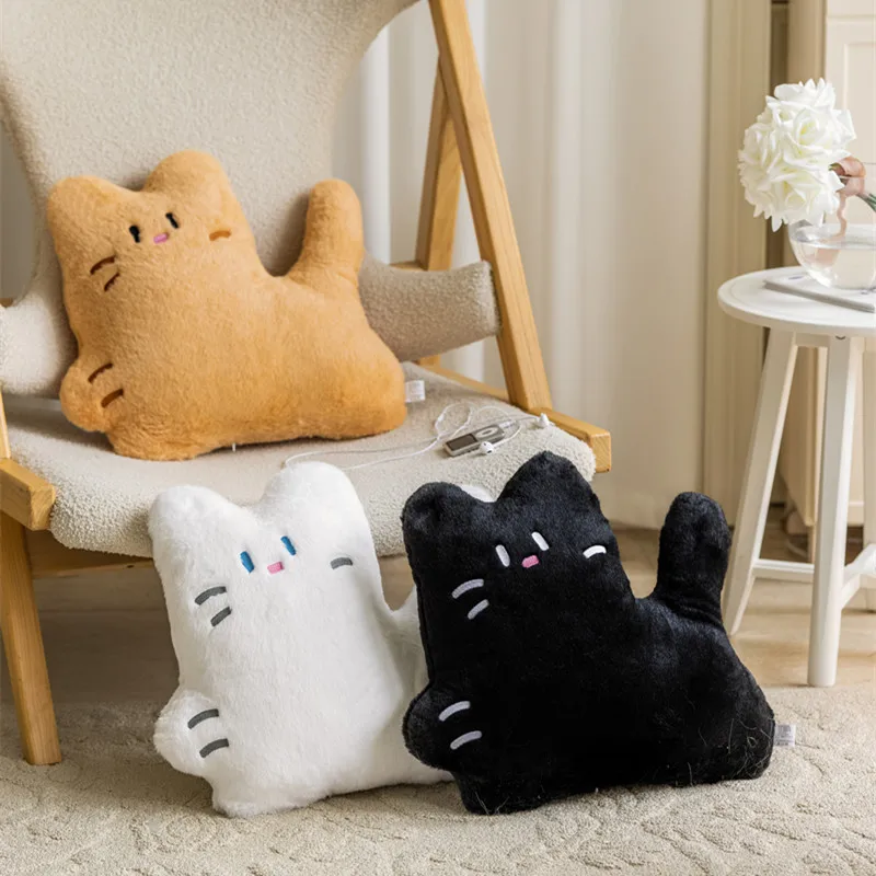 

Cartoon tricolor cat bedside pillow stuffed animals toys wholesale