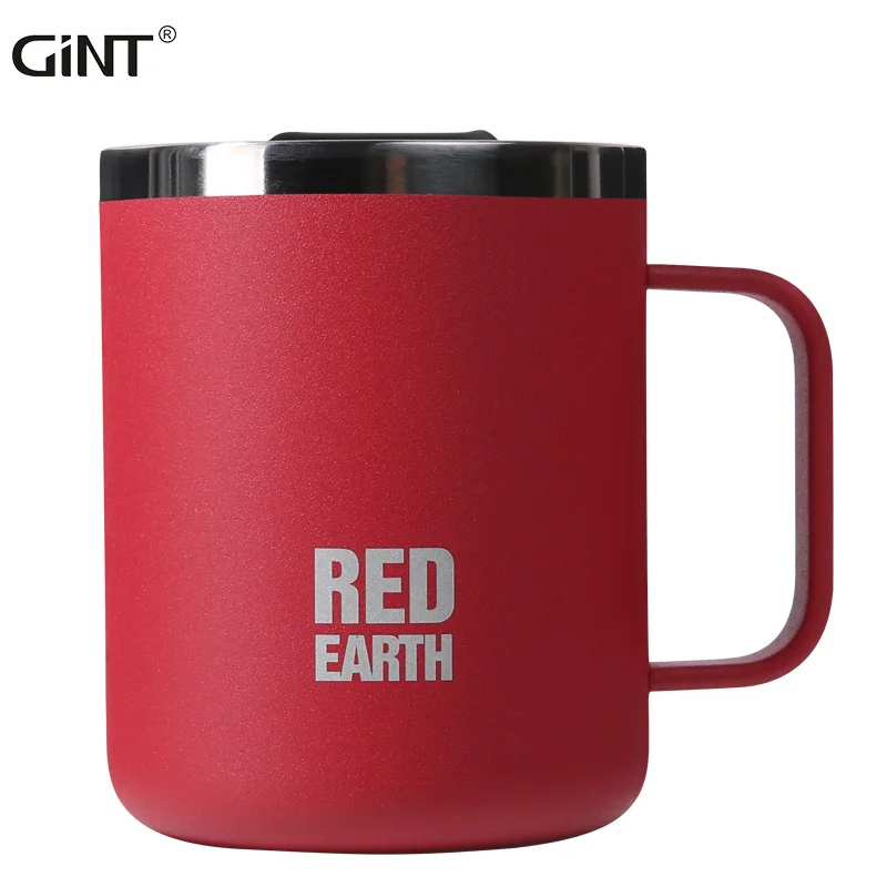 

GiNT 380ML Wholesale Eco-friendly Water Cup Double Wall Medical Grade 316 Stainless Steel Coffee Mug for Coffee, Customized colors acceptable