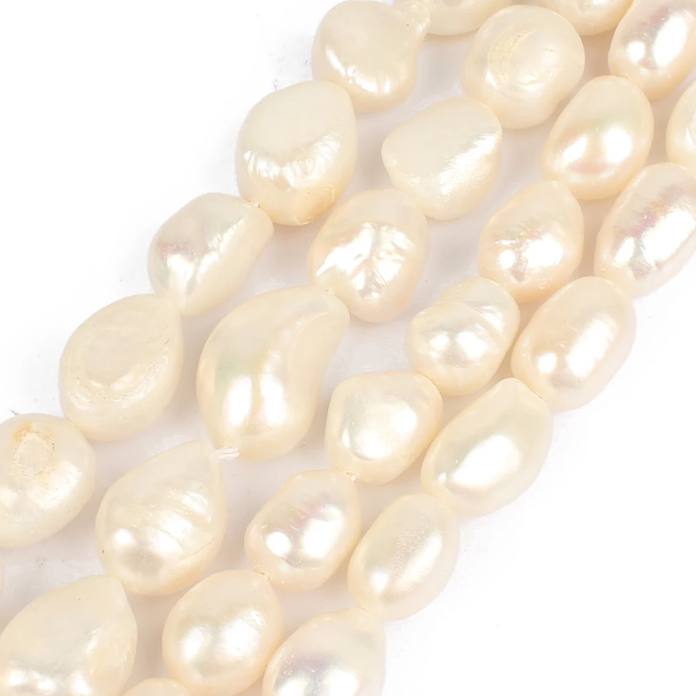 

Wholesale New 10-11mm/11-12mm White Irregular Pearl Beads for Jewelry Making DIY
