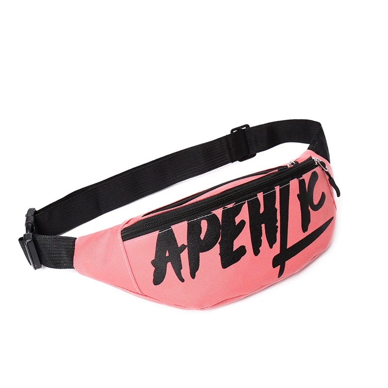 

2021 Women Fashion Waist Bag Solid Color Fanny Packs Mountaineering Hiking Shoulder Strap Waist Bag Mens Fanny Pack Waist Bag, Black/white/red