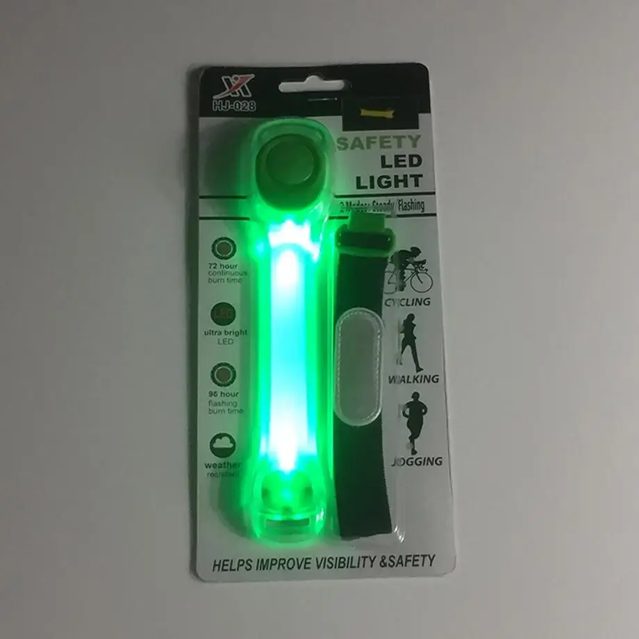 

LED Armband Lights Glow Band Reflective Bracelets for Running Cycling Walking Bicycle Replaceable Battery Flexible PVC Silicon