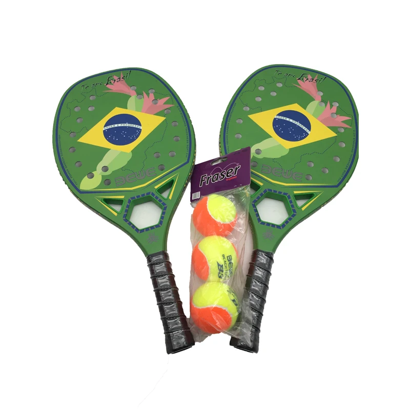 

China Manufacture Beach Tennis Racket: BEWE Full Carbon Beach Tennis Racket BTR-4011 Brasil, Customized color