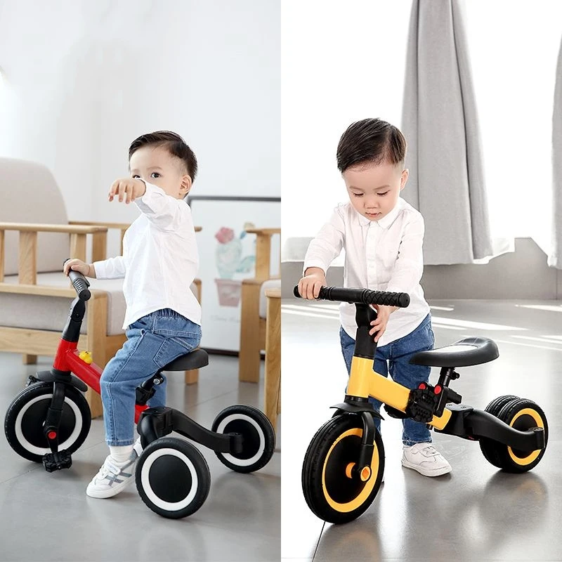 

2020 hot sale 3 en 1 bicicleta 3 in 1 banance tricycle trike pedal kids bike bicycle 3 wheel bicycle children's balance bike, Blue/yellow/red