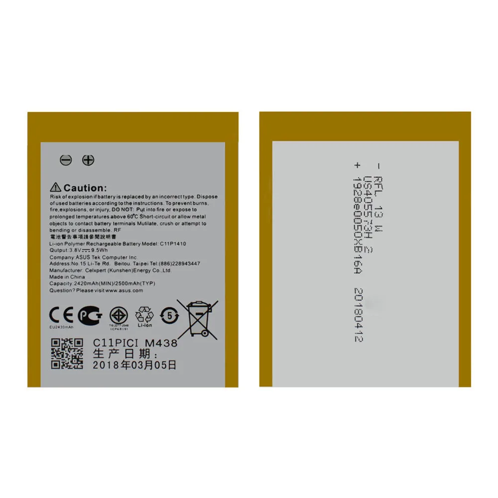 

replacement Li-ion Battery C11P1410 For ASUS Zenfone 5 Lite A502CG Akku DDP service 2500mAh hot-selling