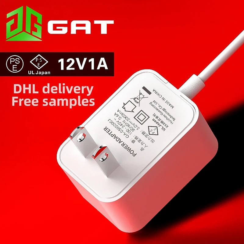 
12V 1A PSE certified Japanese standards high quality power adapter JP digital appliances universal power supply 