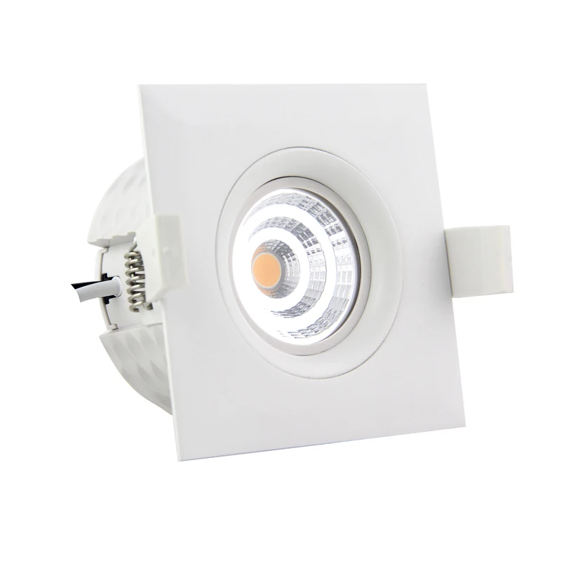 Lepu firerated all round recessed downlight square ip44 5 years warranty