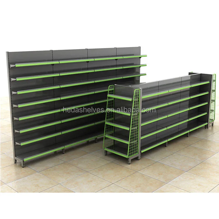
China heda metallic supermarket shelf equipment supermarket rack gondola shelves 