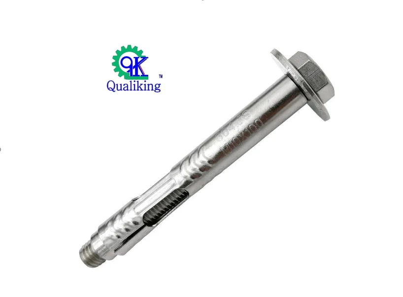 
screw type expansion anchor bolts stainless steel ss304 ss316 Carbon Steel Yellow Zinc Fastener Expansion Screw 