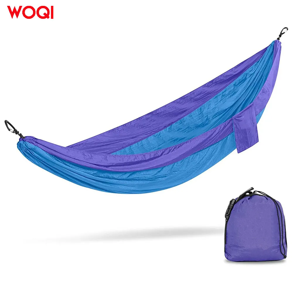 WOQI Lightweight Portable Outdoor Nylon Parachute Camping Hammock