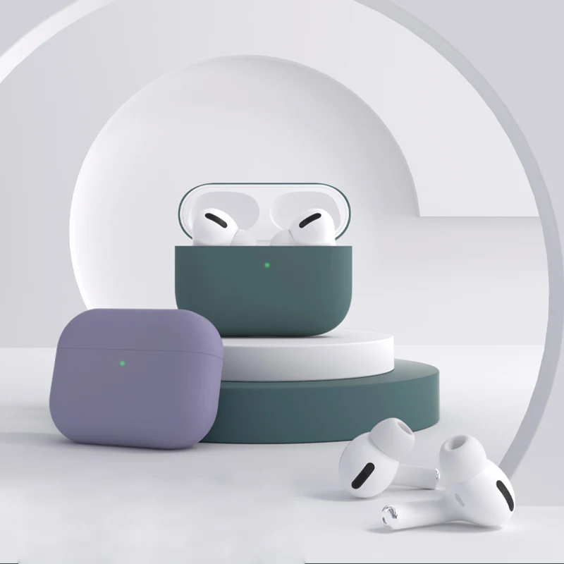 

Cases For Apple Airpods Case 1/2 cute Protective Wireless Soft Silicone Earphone Cover For Apple Air Pod Pro case, 18 colors