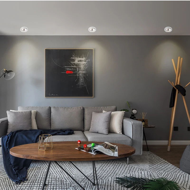 led Downlights CRI80/90/97 flicker free PF>0.95 5 years warranty 700-800lm recessed 7W LED downlight