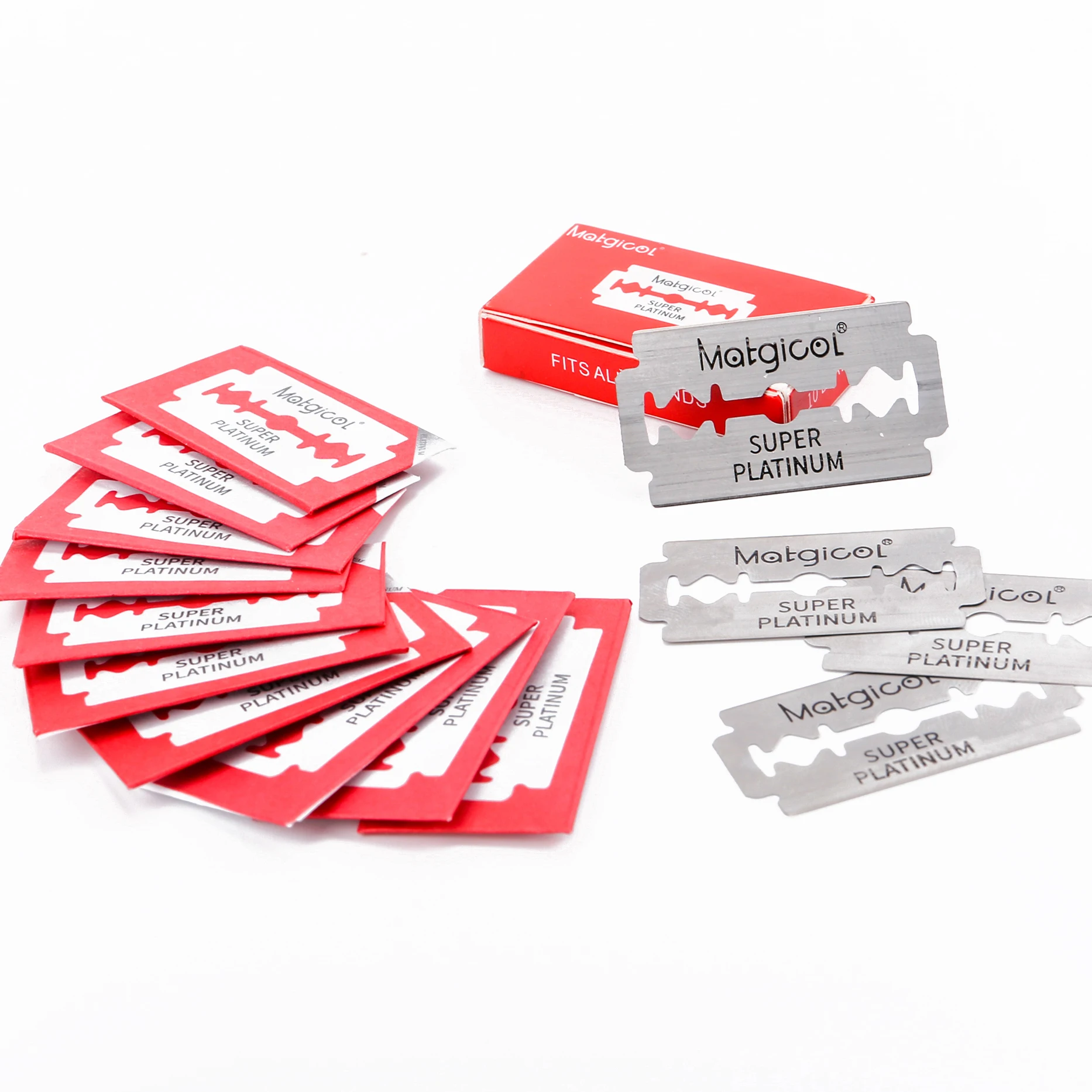 

10000pcs Double Edge Shaving Razor Blades Men Face Care Classical Stainless Steel Smooth Shaving Shave Beard Manual Shaver 74m2#, Silver