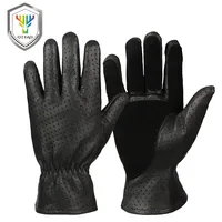 

Motorbike Racing Riding Hand Gloves Horse Motorcycle Black Leather Custom Logo .