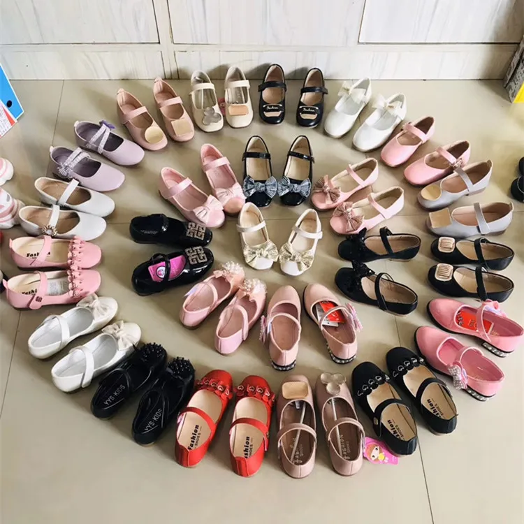 

WZY kids girls leather dance shoes Mary Jane Party Princess shoes for kids, Mixed style