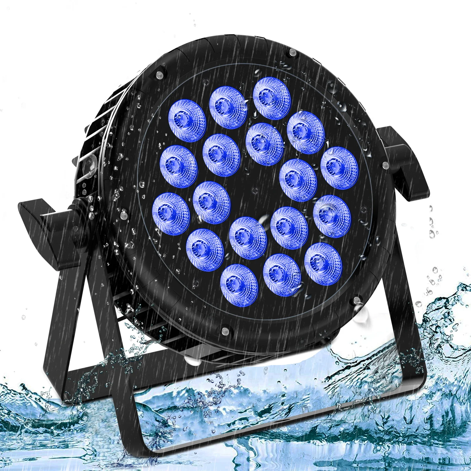 

18 LEDs Par Light Waterproof IP65 Rated Outdoor 18x10W RGBW 4in1 Stage Light DMX512