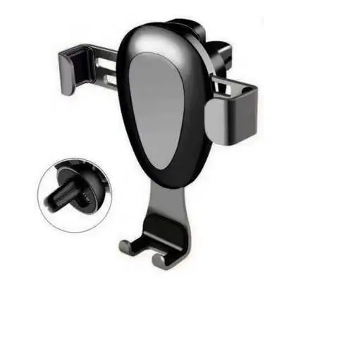 

Universal mobile magnetic car phone holder 360 degree magnet REK37 gravity phone holder, Black silver