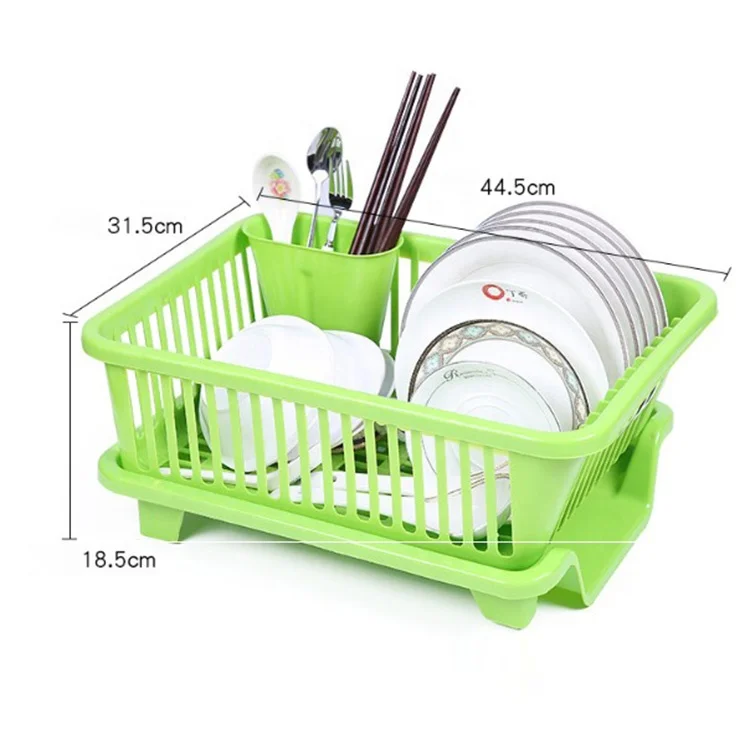 

High Quality Kitchen Storage Over Dish Drying Drainer Bowl Dish Rack, Green, blue, pink,white