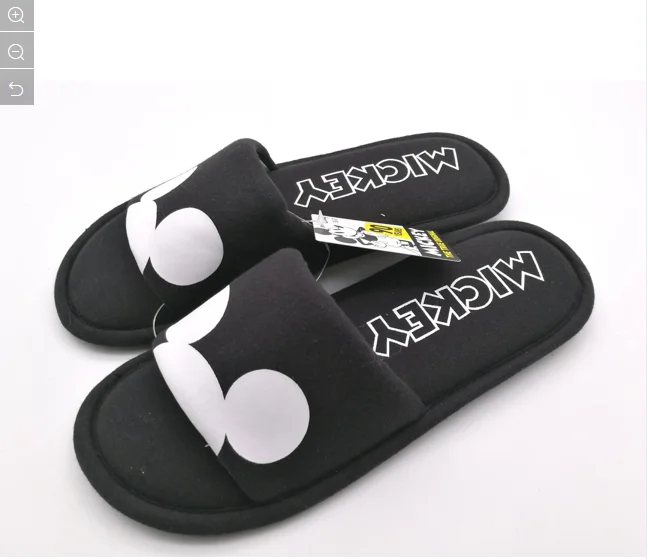 

Factory Price smooth jersey Cartoon Mickey printed Women Slippers Home Indoor