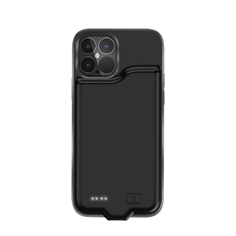 

4800Mah Audio Charging Sync Phone Case For Mobile Phone 12 Pro Max Battery Case Ultra Thin Charger Case For Ios Mobile Phone, Black white blue pink