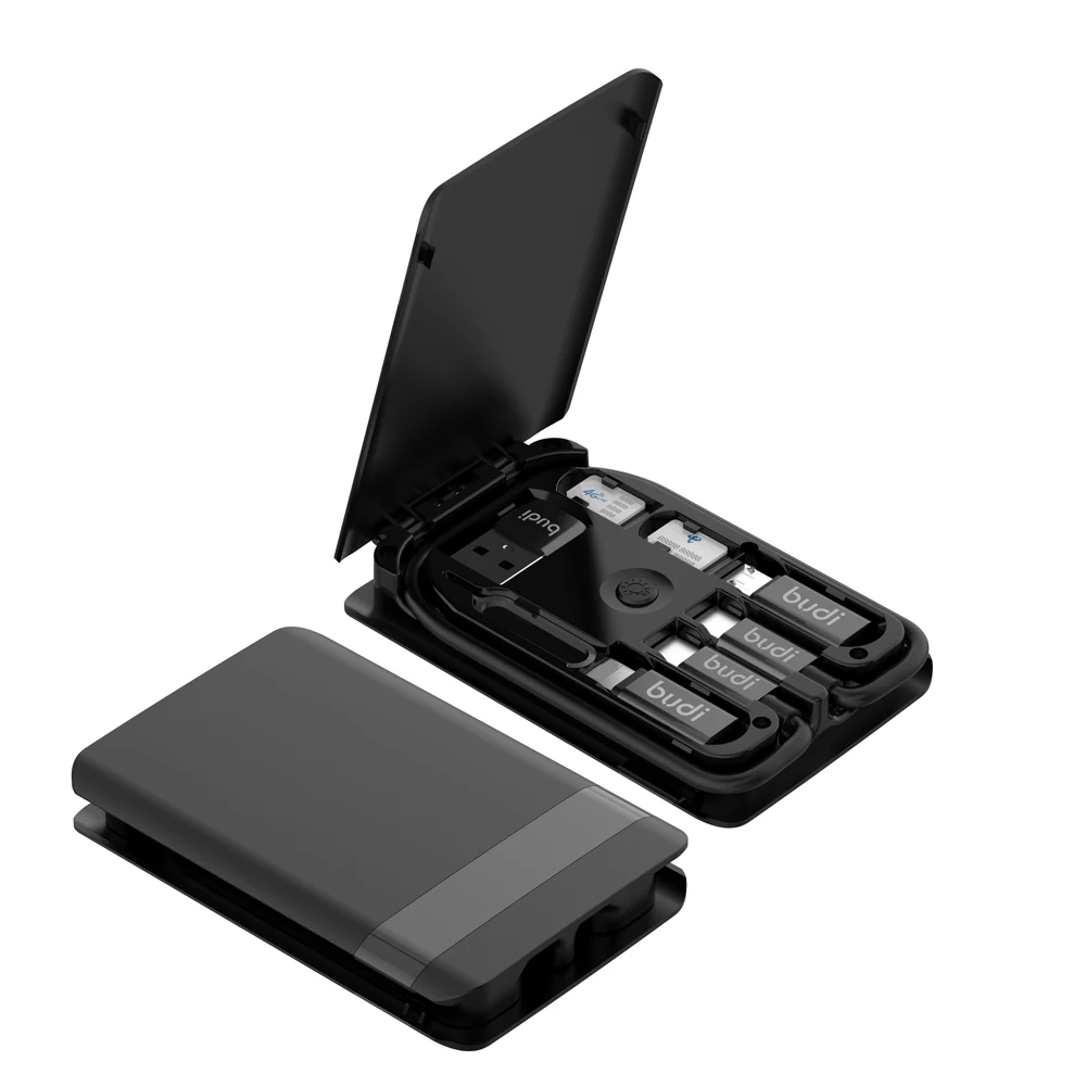 
new mobile phone accessories and gadgets budi 5W/15W wireless charger with 6 in 1 type-c to type-c data cables for phone charger 