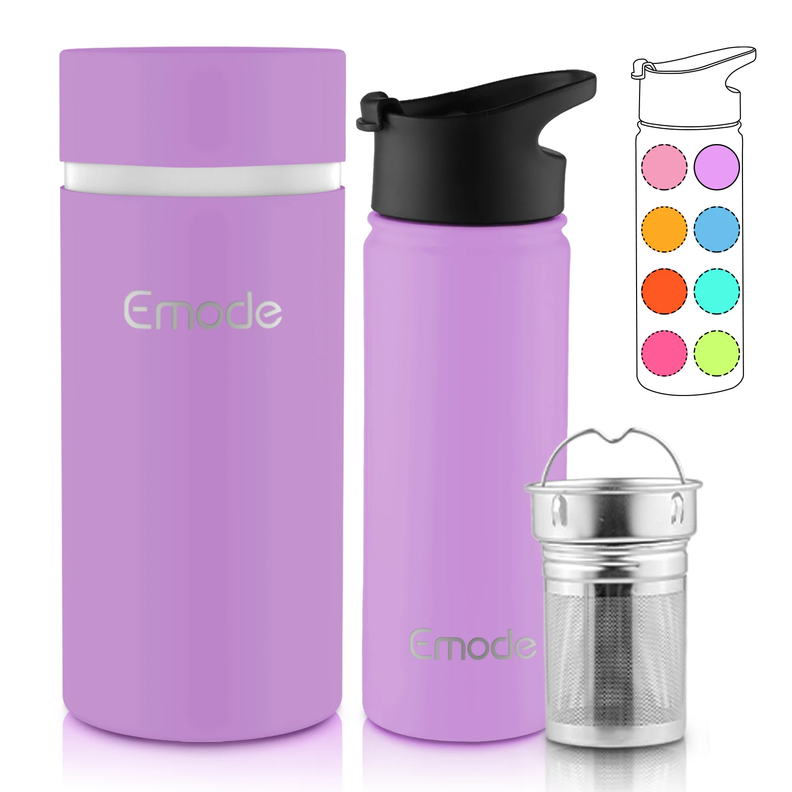 

Thermo Stainless Steel Tea Infuser Travel Mug Insulated Coffee Mug with Strainer Tea Tumbler Infuser Bottle for Loose Leaf Tea