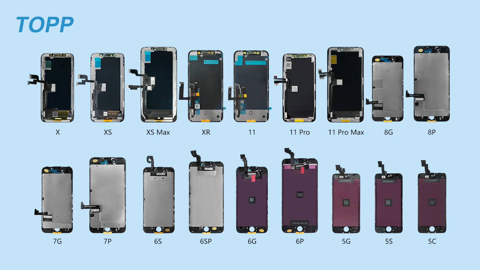 配件为我电话8显示lcd,手机lcd为iphone 5s 6 6s 7 7p 8 8p组装屏幕