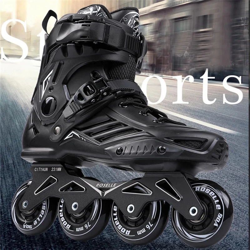 

Adult Roller blade Wheels Inline Skate For Men Women, Black