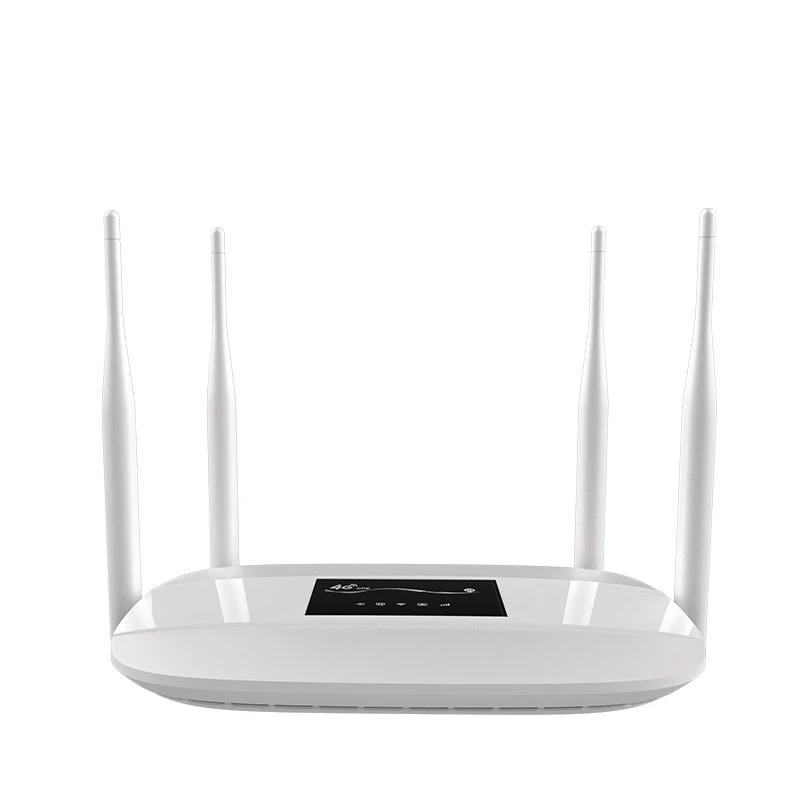 

300Mbps CAT4 Wireless CPE Routers Unlocked Mobile Wifi Hotspot 4G LTE FDD RJ45 Ports With Sim Card Slot Up to 32 User