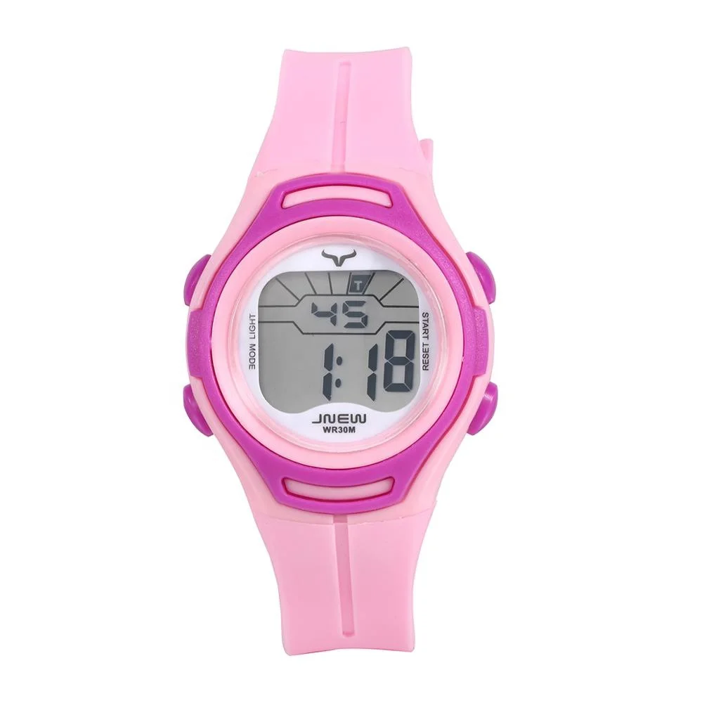 

Eco-Friendly Waterproof Digital SEVEN Color Light Sport Watches For Girls women